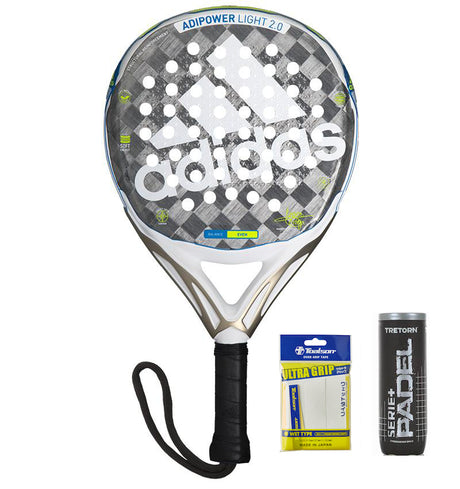 Adipower LIGHT 2.0 2020 + 3-pack Overgrip & Balls
